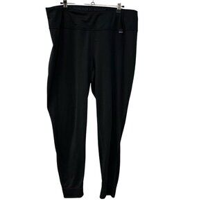 Patagonia Capilene Midweight Baselayer Jogger Pants Women's Sz XL Black Polatec